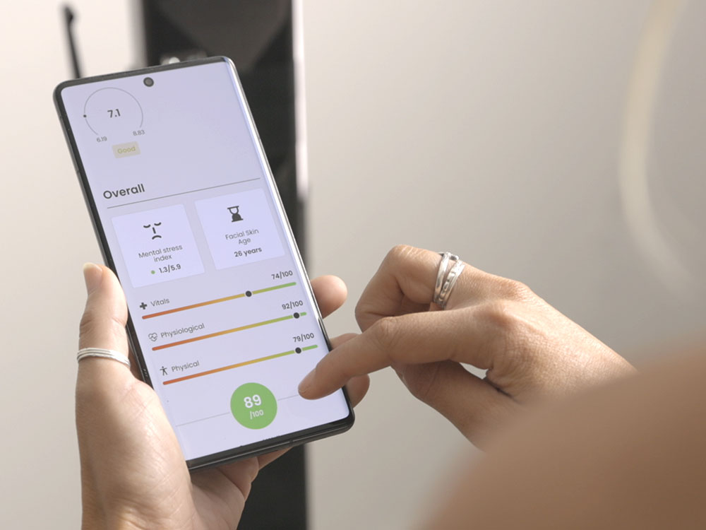wellness results on mobile